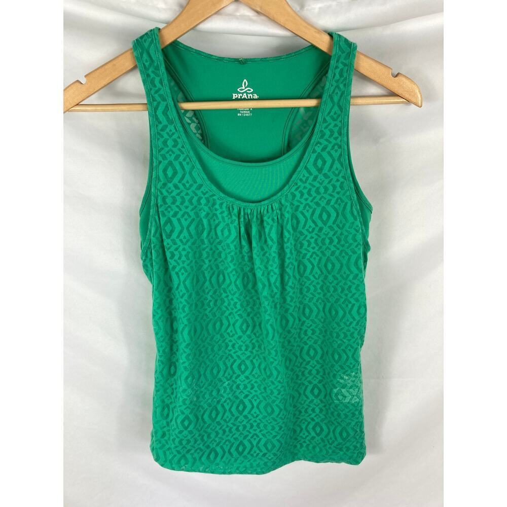 PrAna Mika Double Layer Tank Top in Green Size XS